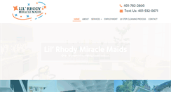 Desktop Screenshot of lilrhodymiraclemaids.com