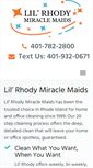 Mobile Screenshot of lilrhodymiraclemaids.com